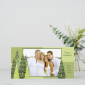 Carte photo d'arbre de Noël (Debout devant)