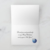 Carte photo d'arbre de Noël bleu (Intérieur)