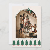 Carte photo d'arbre de Noël moderne (Devant)
