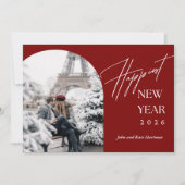 Carte Photo d'arc Bonne Année (Devant)