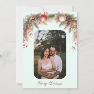 Carte photo d'arc de Noël personnalisé
