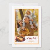 Carte photo d'automne (Devant)