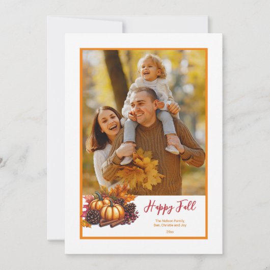 Carte photo d'automne (Devant)