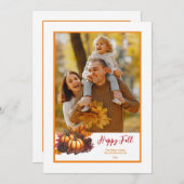 Carte photo d'automne (Devant / Derrière)