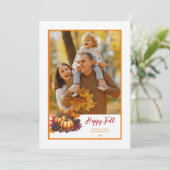 Carte photo d'automne (Debout devant)