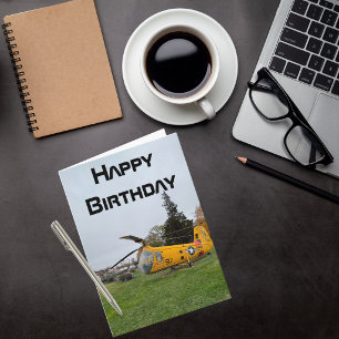 Carte Photo d'avion, Anniversaire d'aviation Cool