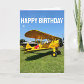 Carte Photo d'avion, Cool Aviation Pilote Anniversaire (Devant)