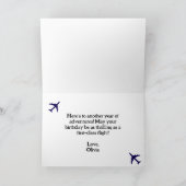 Carte Photo d'avion, Cool Aviation Pilote Anniversaire (Intérieur)