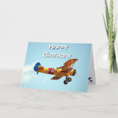 Carte Photo d'avion, Cool Aviation Pilote Anniversaire (Devant)