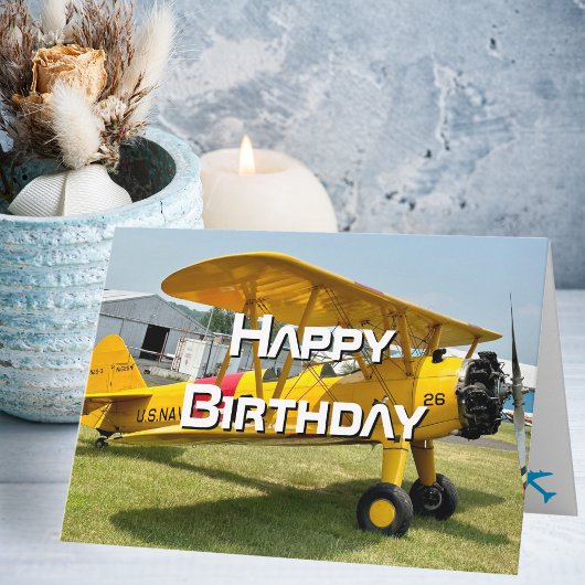 Carte Photo d'avion, Cool Aviation Pilote Anniversaire
