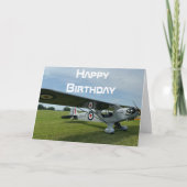 Carte Photo d'avion, Cool Aviation Pilote Anniversaire (Devant)
