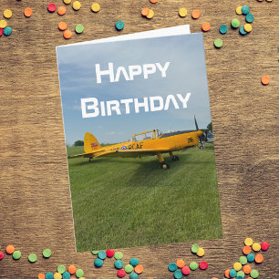 Carte Photo d'avion d'anniversaire Cool Aviation Pilote