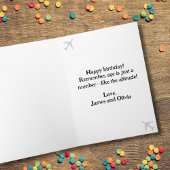 Carte Photo d'avion, Joyeux Anniversaire Aviation