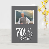 Carte Photo de 70 ans drôle et alors (Fleur jaune)