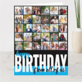 Carte Photo de All Us Big Photo Collage Anniversaire (Devant)