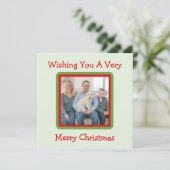 Carte PHOTO de arbres d'hiver enneigés peints à la (Debout devant)