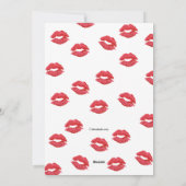 Carte photo de baisers (Dos)