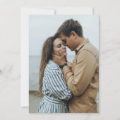 Carte photo de bas pour les invitations de mariage (Devant)