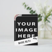 Carte photo de baseball personnalisé (Debout devant)