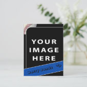 Carte photo de baseball personnalisé (Debout devant)