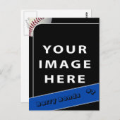 Carte photo de baseball personnalisé (Devant / Derrière)