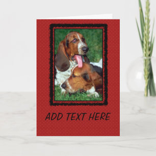 Carte Photo de Basset Hound