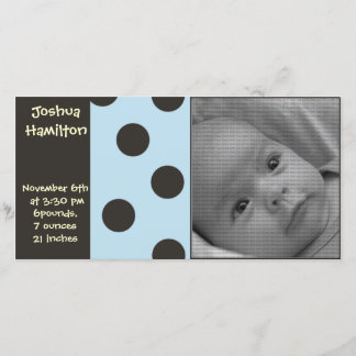 carte photo de bébé faire-part