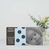 carte photo de bébé faire-part (Debout devant)