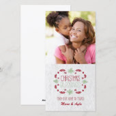 Carte photo de bénédictions de Noël (Devant / Derrière)
