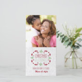 Carte photo de bénédictions de Noël (Debout devant)