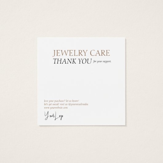 Carte photo de bijouterie (Dos)