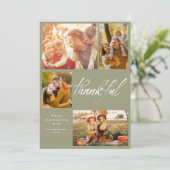 carte photo de bon thanksgiving de script de bross (Debout devant)