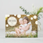 Carte photo de Bonnes Fêtes de points d'ivoire dou (Debout devant)