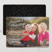 Carte photo de Bonnes Fêtes de superposition de sc (Devant / Derrière)