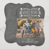 Carte photo de Bonnes Fêtes de tableau de bord rus (Devant / Derrière)