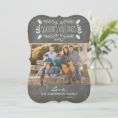 Carte photo de Bonnes Fêtes de tableau de bord rus (Debout devant)