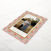 Carte Photo de Bordure Festive Ornée (Rotation)