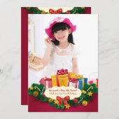 Carte photo de cadeaux (Devant / Derrière)