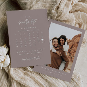 Carte photo de calendrier de sauvegarde de date mo