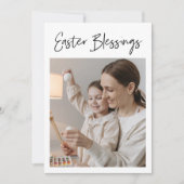Carte Photo de Calligraphy Easter Blessings (Devant)