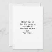 Carte Photo de Calligraphy Easter Blessings (Dos)