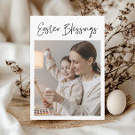 Carte Photo de Calligraphy Easter Blessings<br><div class="desc">Photo de Calligraphy Easter Blessings</div>