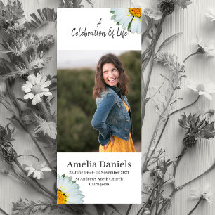 Carte photo de célébration de vie de Marguerite sa