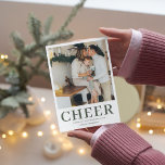 Carte Photo de Christma | Cheer vert | Holiday<br><div class="desc">Photo de Christma | Cheer vert | Holiday</div>