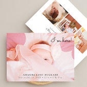 Carte Photo de Collage Birth Announcement