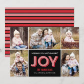 Carte photo de collage des moments de fête (Devant / Derrière)