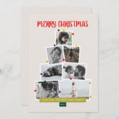 Carte photo de collection de sapins de Noël (Devant / Derrière)