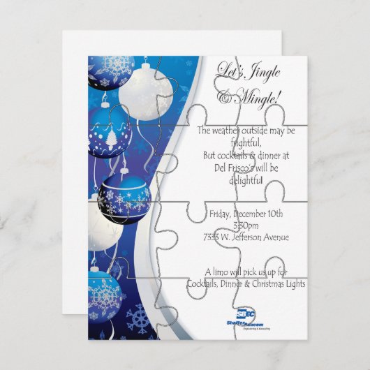 Carte Photo de commande spéciale "Faux" Puzzle vertical (Devant / Derrière)