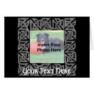 Carte photo de conception de noeuds celtiques