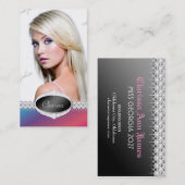 Carte photo de concours de beauté de couleur de (Devant / Derrière)